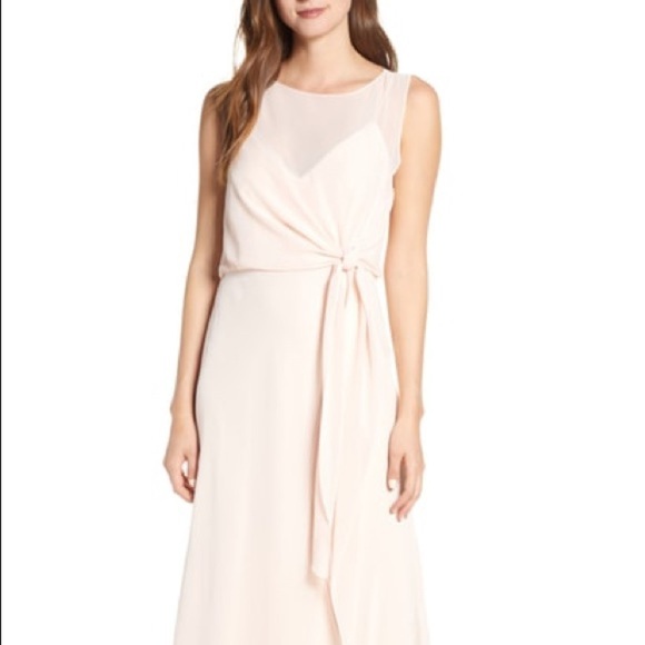 Jenny Yoo / NWT Paltrow Gown soft blush chiffon - Picture 3 of 6